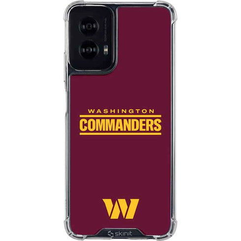 NFL Washington Commanders Performance Series Moto G Power 5G (2024) Clear Case