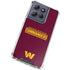 NFL Washington Commanders Performance Series Moto G Power 5G (2025) Clear Case