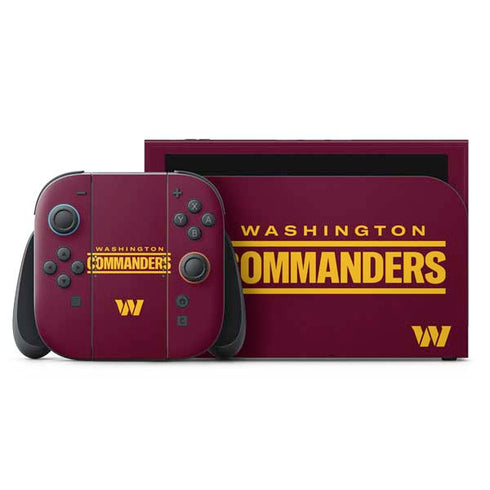 NFL Washington Commanders Performance Series Nintendo Skins