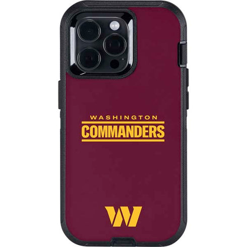 NFL Washington Commanders Performance Series Otterbox Defender iPhone Skin