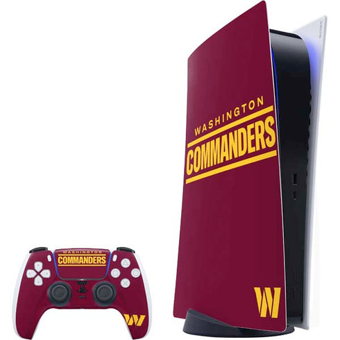 NFL Washington Commanders Performance Series PlayStation PS5 Skins