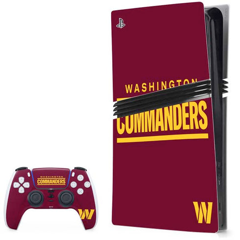 NFL Washington Commanders Performance Series PlayStation PS5 Skins
