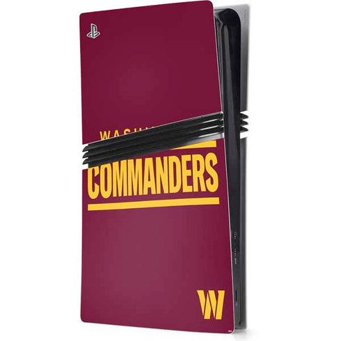 NFL Washington Commanders Performance Series PS5 Pro Console Skin