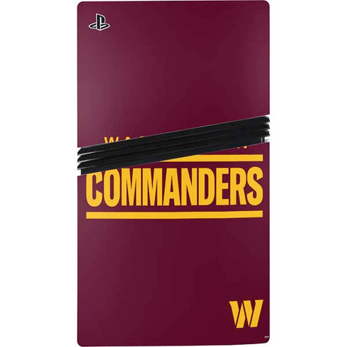 NFL Washington Commanders Performance Series PS5 Pro Console Skin