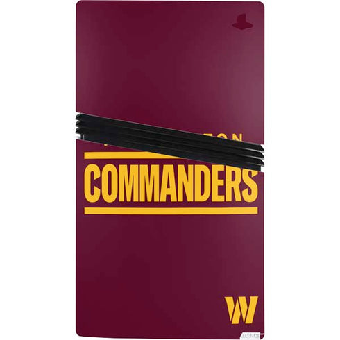 NFL Washington Commanders Performance Series PS5 Pro Console Skin