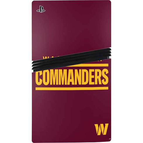 NFL Washington Commanders Performance Series PS5 Pro Disk Console Skin