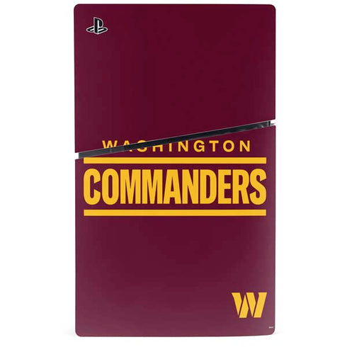 NFL Washington Commanders Performance Series PS5 Slim Digital Edition Console Skin