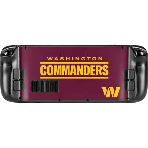 NFL Washington Commanders Performance Series Steam Deck Handheld Gaming Computer OLED Skin