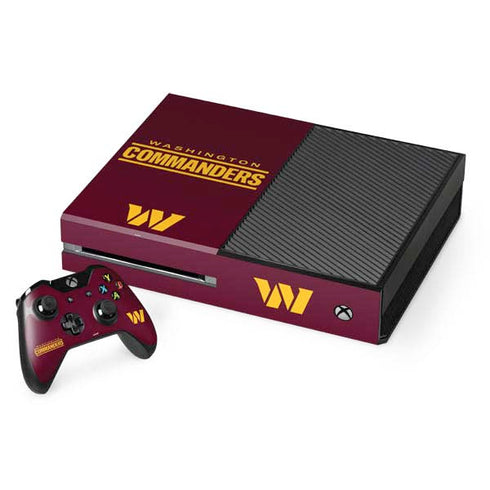 NFL Washington Commanders Performance Series Xbox One Console and Controller Bundle Skin