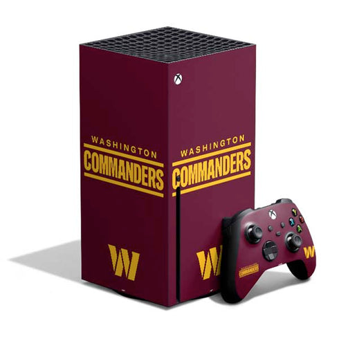 NFL Washington Commanders Performance Series Xbox Series X Bundle Skin