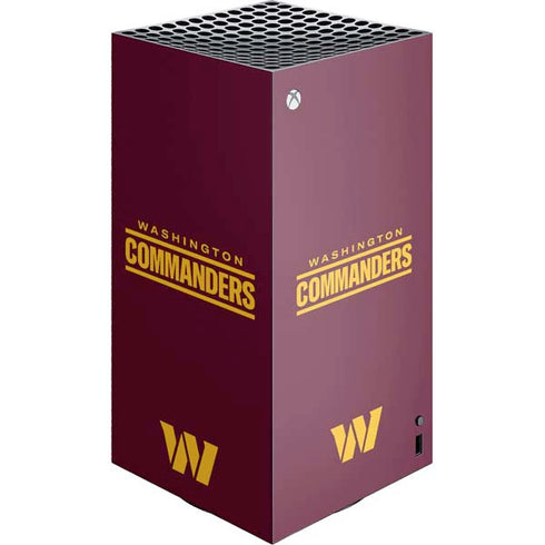 NFL Washington Commanders Performance Series XBox Series X Digital Edition Console Skin