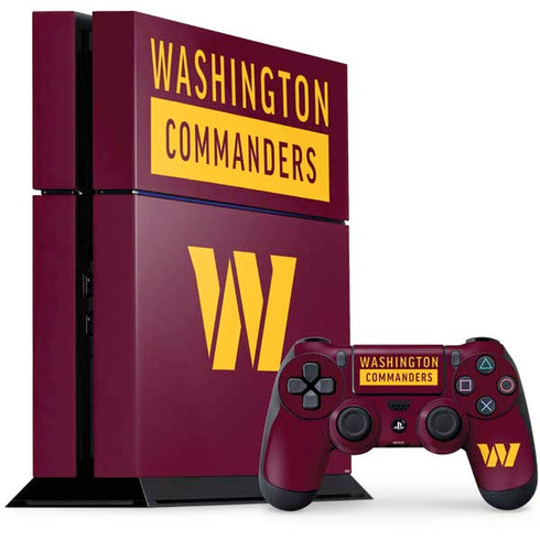 NFL Washington Commanders PlayStation PS4 Skins