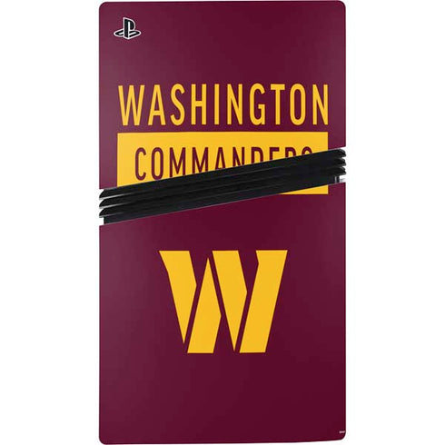 NFL Washington Commanders PS5 Pro Console Skin