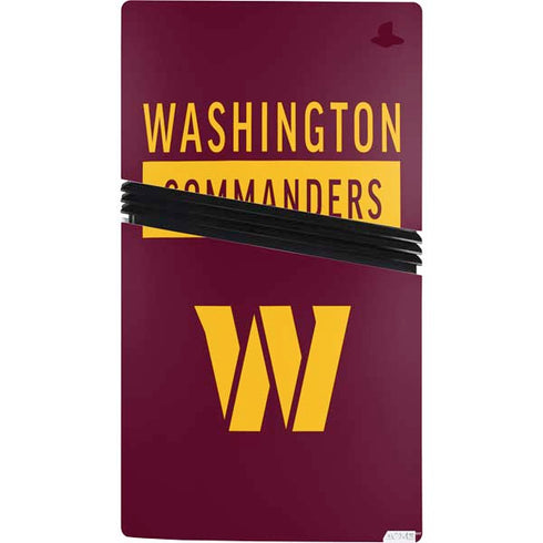 NFL Washington Commanders PS5 Pro Console Skin