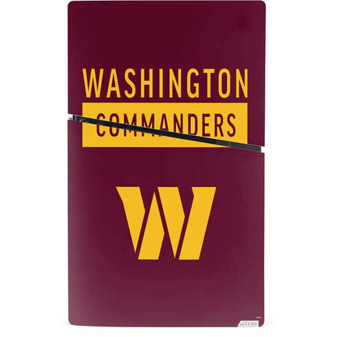 NFL Washington Commanders PS5 Slim Digital Edition Console Skin