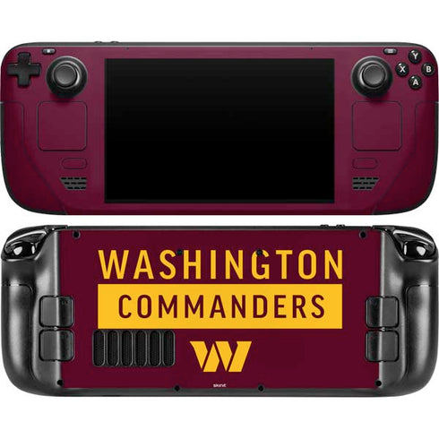 NFL Washington Commanders Steam Deck Handheld Gaming Computer OLED Skin