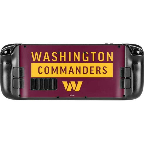 NFL Washington Commanders Steam Deck Handheld Gaming Computer Skin