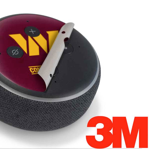 NFL Washington Commanders Distressed Amazon Echo Dot Skin