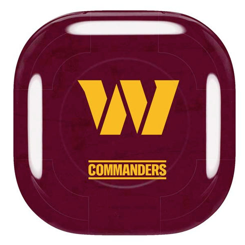 NFL Washington Commanders Distressed Galaxy Buds Live Skin