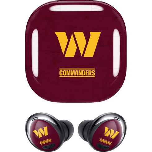 NFL Washington Commanders Distressed Galaxy Buds Pro Skin