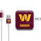 NFL Washington Commanders Distressed iPad Charger (10W USB) Skin
