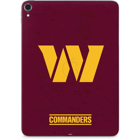 NFL Washington Commanders Distressed Apple iPad Pro Skin