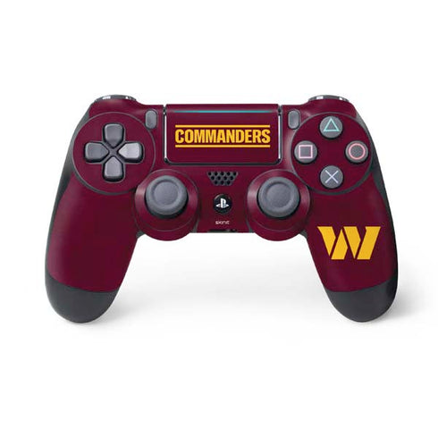 NFL Washington Commanders Distressed PlayStation PS4 Skins