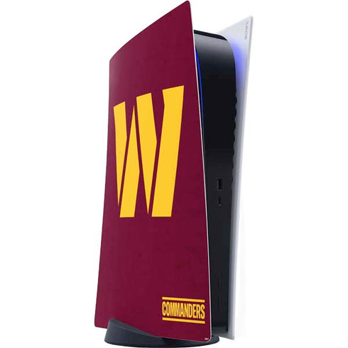 NFL Washington Commanders Distressed PlayStation PS5 Skins