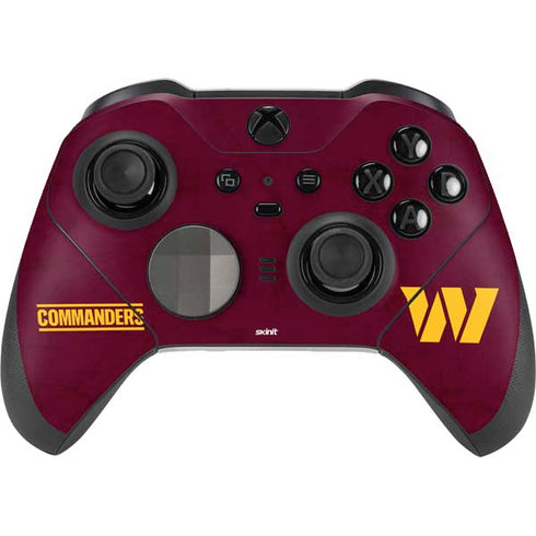 NFL Washington Commanders Distressed Xbox Elite Wireless Controller Series 2 Skin