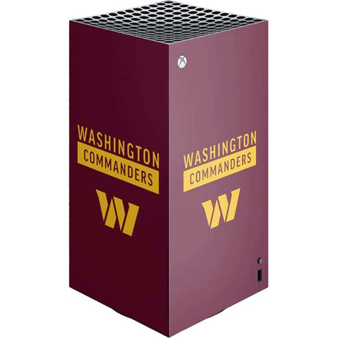 NFL Washington Commanders XBox Series X Digital Edition Console Skin
