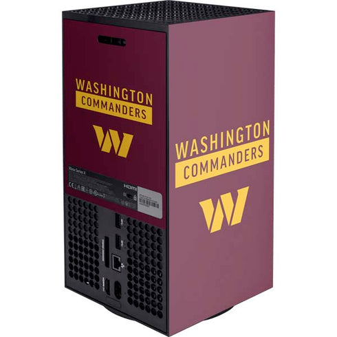 NFL Washington Commanders XBox Series X Digital Edition Console Skin