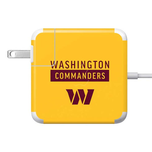 NFL Washington Commanders Yellow 85W Power Adapter (15 and 17 inch MacBook Pro Charger) Skin