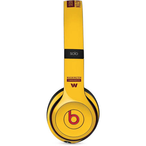 NFL Washington Commanders Yellow Beats Solo 3 Wireless Skin