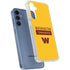 NFL Washington Commanders Yellow Galaxy A55 5G Clear Case