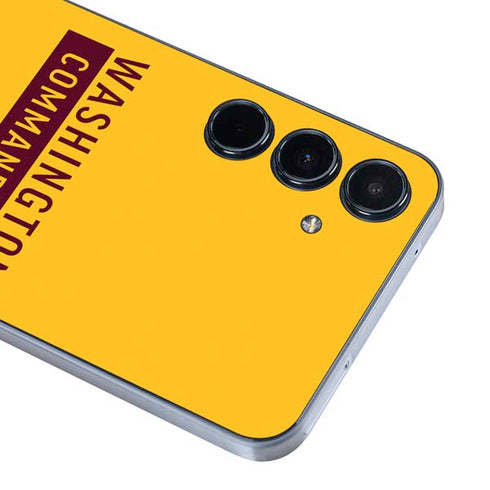 NFL Washington Commanders Yellow Galaxy A55 5G Skin