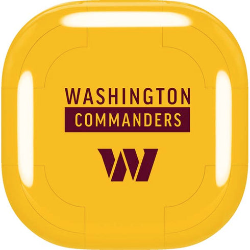 NFL Washington Commanders Yellow Galaxy Buds Live Skin