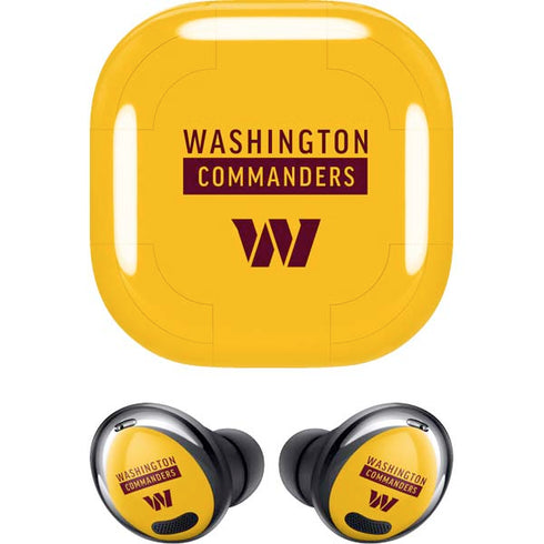 NFL Washington Commanders Yellow Galaxy Buds Pro Skin