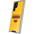NFL Washington Commanders Yellow Galaxy S22 Ultra Clear Case