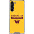 NFL Washington Commanders Yellow Galaxy S24 FE Clear Case