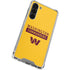 NFL Washington Commanders Yellow Galaxy S24 FE Clear Case