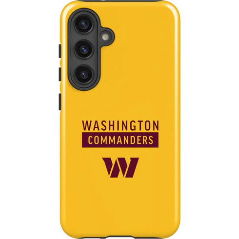 NFL Washington Commanders Yellow Galaxy S25 Impact Case