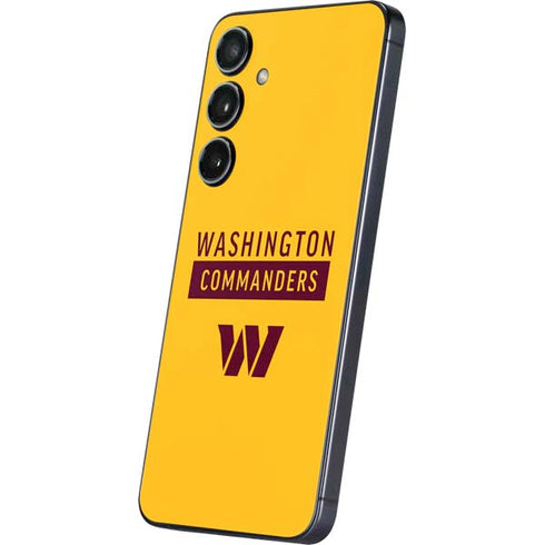 NFL Washington Commanders Yellow Galaxy S25 Plus Skin