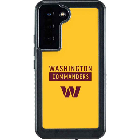 NFL Washington Commanders Yellow Galaxy S24 Plus Waterproof Case