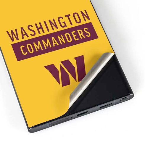NFL Washington Commanders Yellow Galaxy S25 Ultra Skin