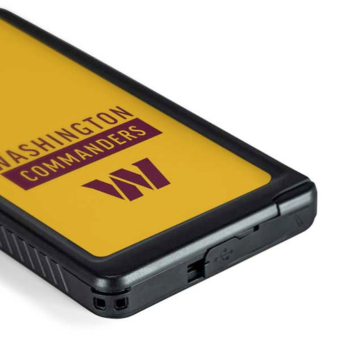 NFL Washington Commanders Yellow Galaxy S24 Ultra Waterproof Case