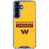 NFL Washington Commanders Yellow Galaxy S25 Clear Case