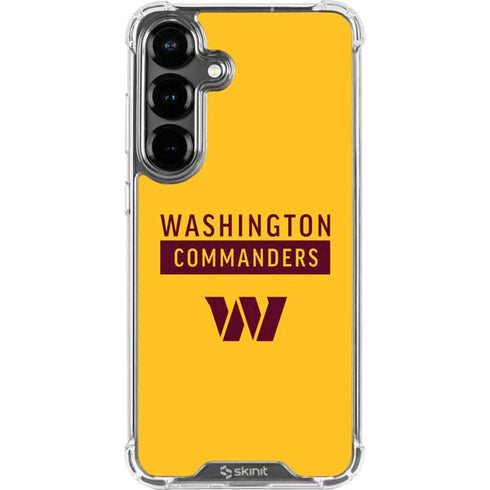 NFL Washington Commanders Yellow Galaxy S26 Plus Clear Case