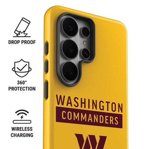 NFL Washington Commanders Yellow Galaxy S26 Ultra Impact Case