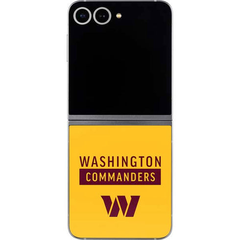 NFL Washington Commanders Yellow Galaxy Z Flip6 Skin