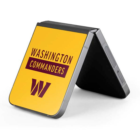 NFL Washington Commanders Yellow Galaxy Z Flip6 Skin